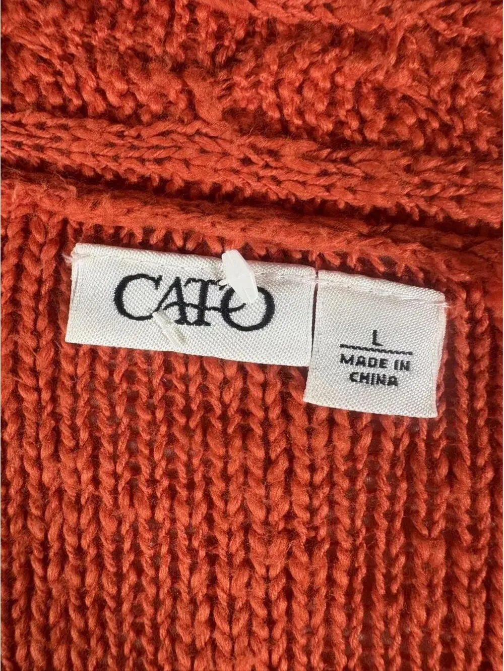 Cato Women's Orange Cardigan